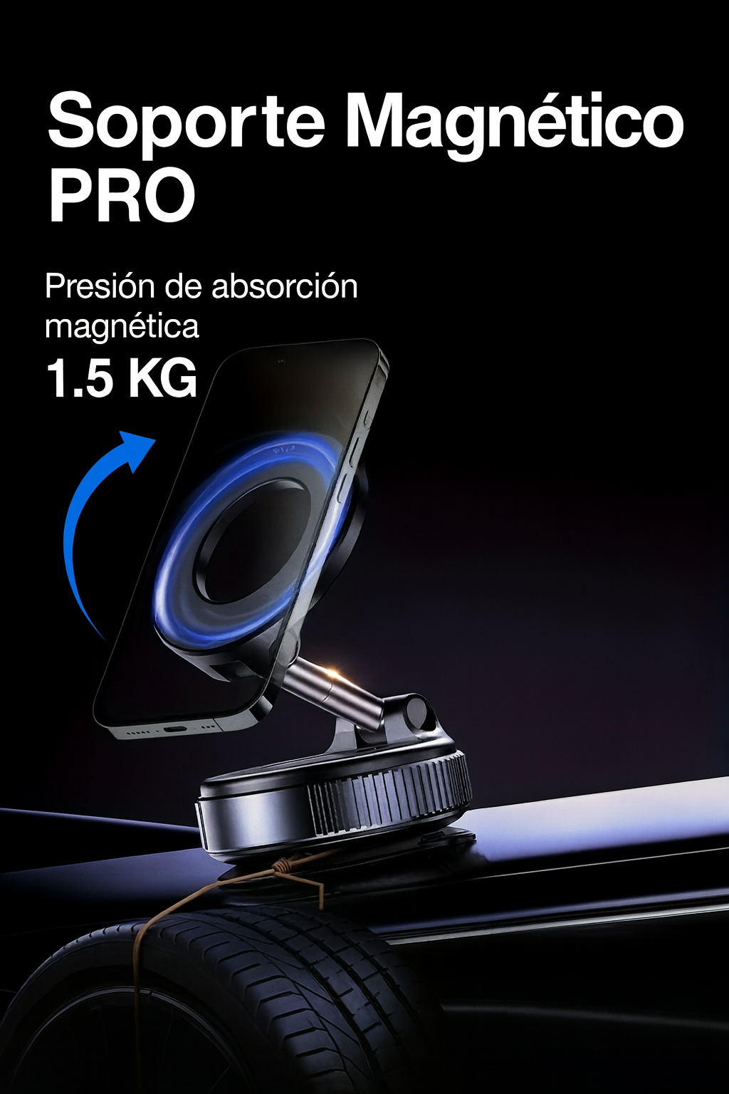 Soporte Magnético PRO Ultra Fuerte 360° — MagSafe | Multisuperficies