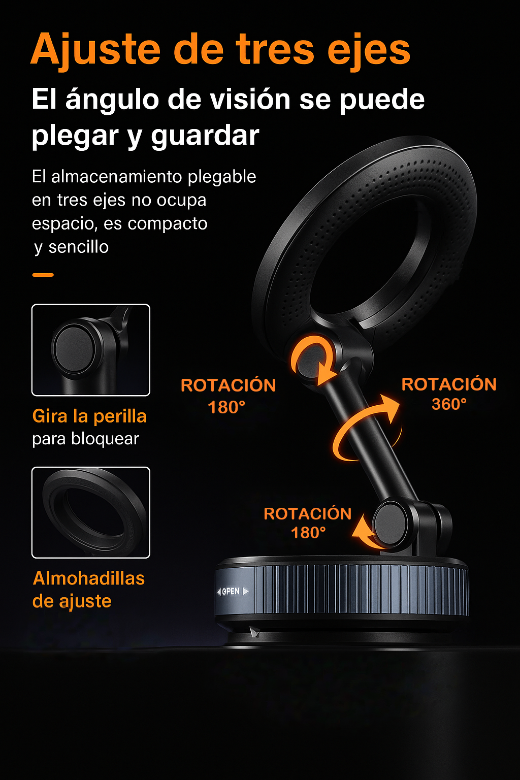 Soporte Magnético PRO Ultra Fuerte 360° — MagSafe | Multisuperficies