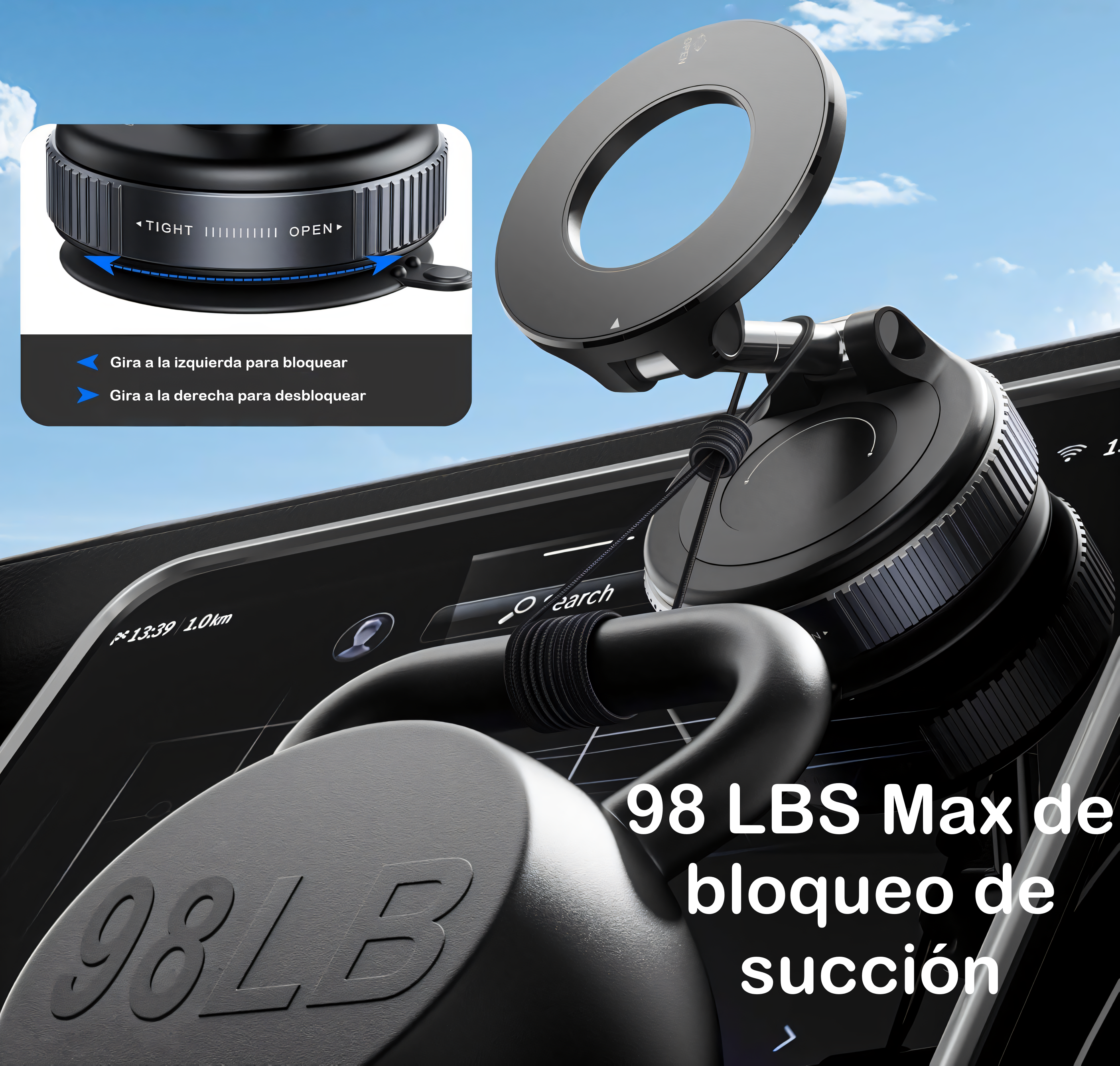 Soporte Magnético PRO Ultra Fuerte 360° — MagSafe | Multisuperficies